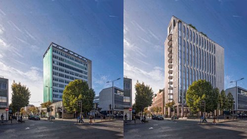 Newcombe House as it looks now and as it is intended to look in 2027.