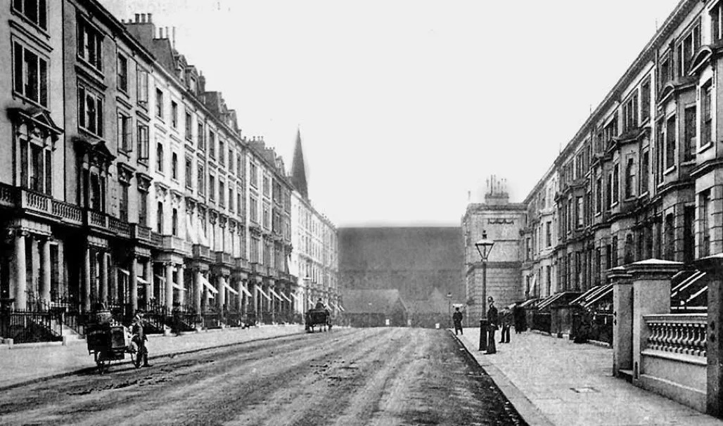 Lower Palace Gardens Terrace in 1906